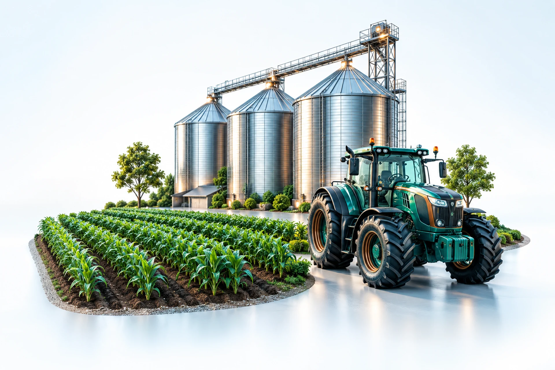 Agroindustria: representación 3D de su actividad
